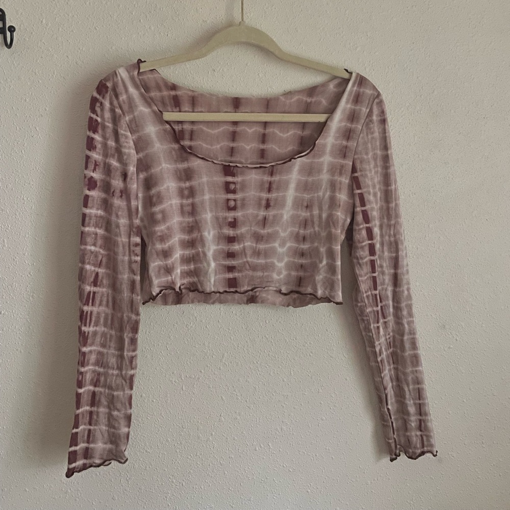 Brown shein crop top